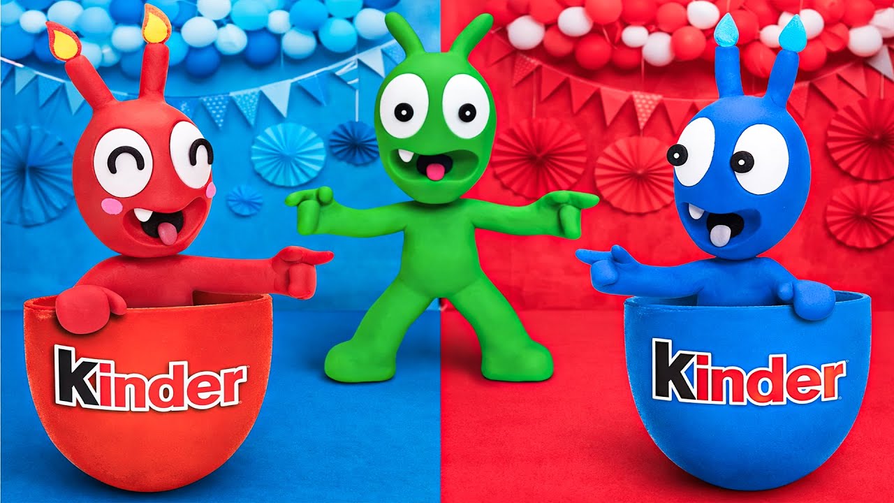 Pea Pea Becomes a Babysitter After Elemental Kinder Eggs Hatch — What Happens Next!