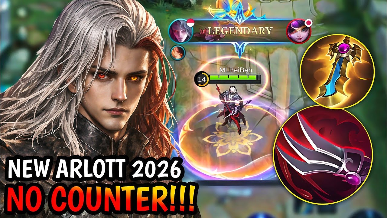 MANUSIA SETENGAH JENGLOT DILAWAN😂 INI DIA ARLOTT BUILD TERSAKITI 2026| MLBB