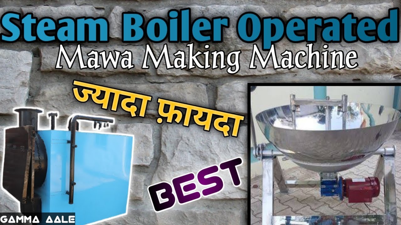 Automatic khoya/Mawa making machine||earn money||Wiper moving Steam Boiler operated|| Jaipur steam