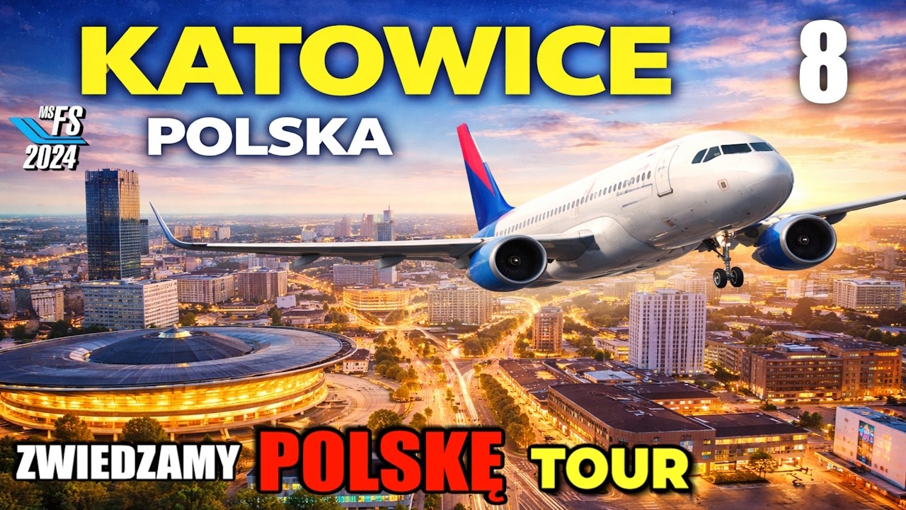 AIRBUS A320 Fenix MSFS2024 ❗TOUR ZWIEDZAMY POLSKĘ I 08 I do KATOWIC