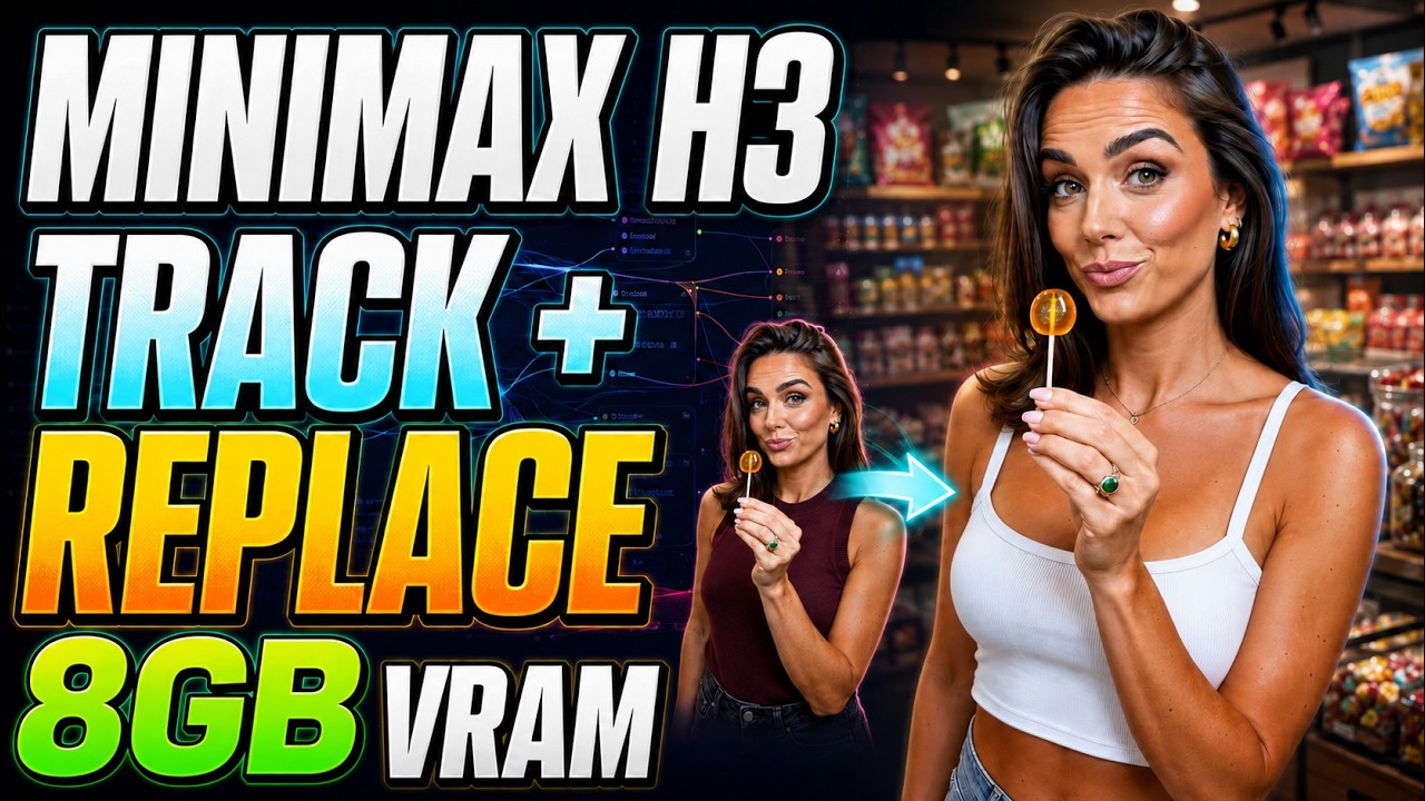 MiniMax H3 Video Inpainting on 8GB VRAM! Free ComfyUI Workflow