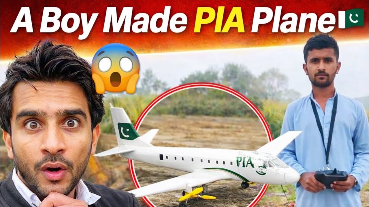 Pakistan 🇵🇰Men Talent Ki kami Nhi This Boy Built His Own PIA Plane – Incredible Talent!