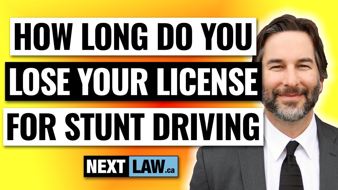 How long do you lose your license for Stunt Driving in Ontario 2024?