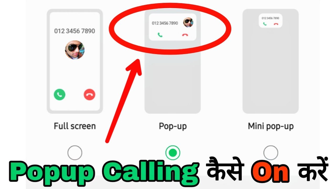 How to Turn On Calling Popup On Android
