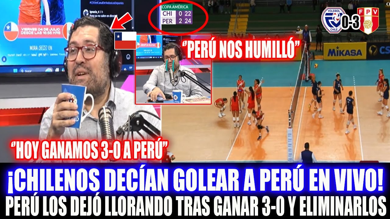 CHILENOS DECÍAN GOLEAR A PERÚ EN VIVO Y TERMINARON LLORANDO TRAS SER ELIMINADOS 3-0 HOY