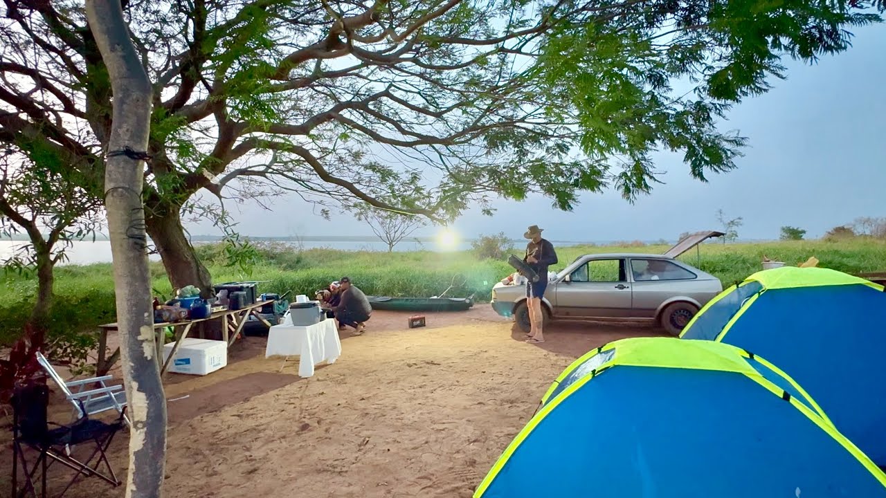 ACAMPAMENTO DE 2 DIAS AS MARGENS DO RIO. Pescaria