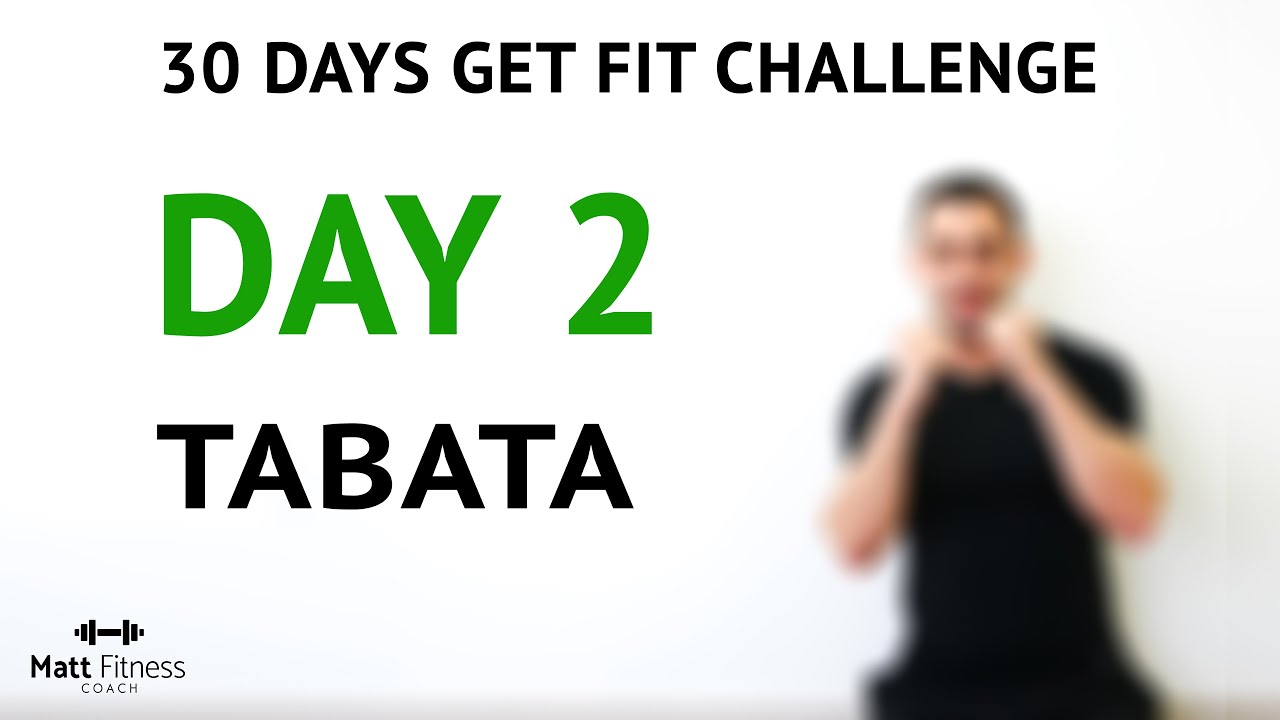 DAY 2 - 30 Days Get Fit Challenge 16 min TABATA No Equipment // Burn Fat Tone your Body Home Workout