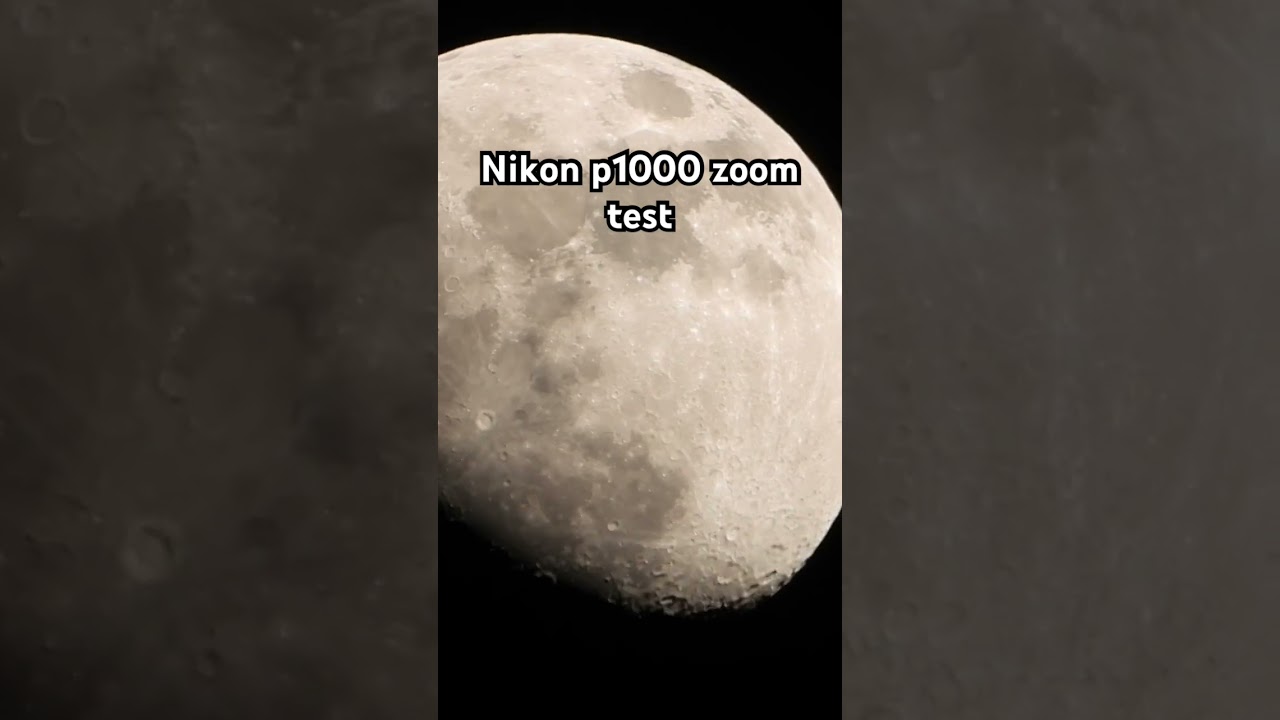 Nikon p1000 moon zoom test , best camera 2023 #moonzoom #zoommoon #nikonp950 #tiktok #nikonp1000