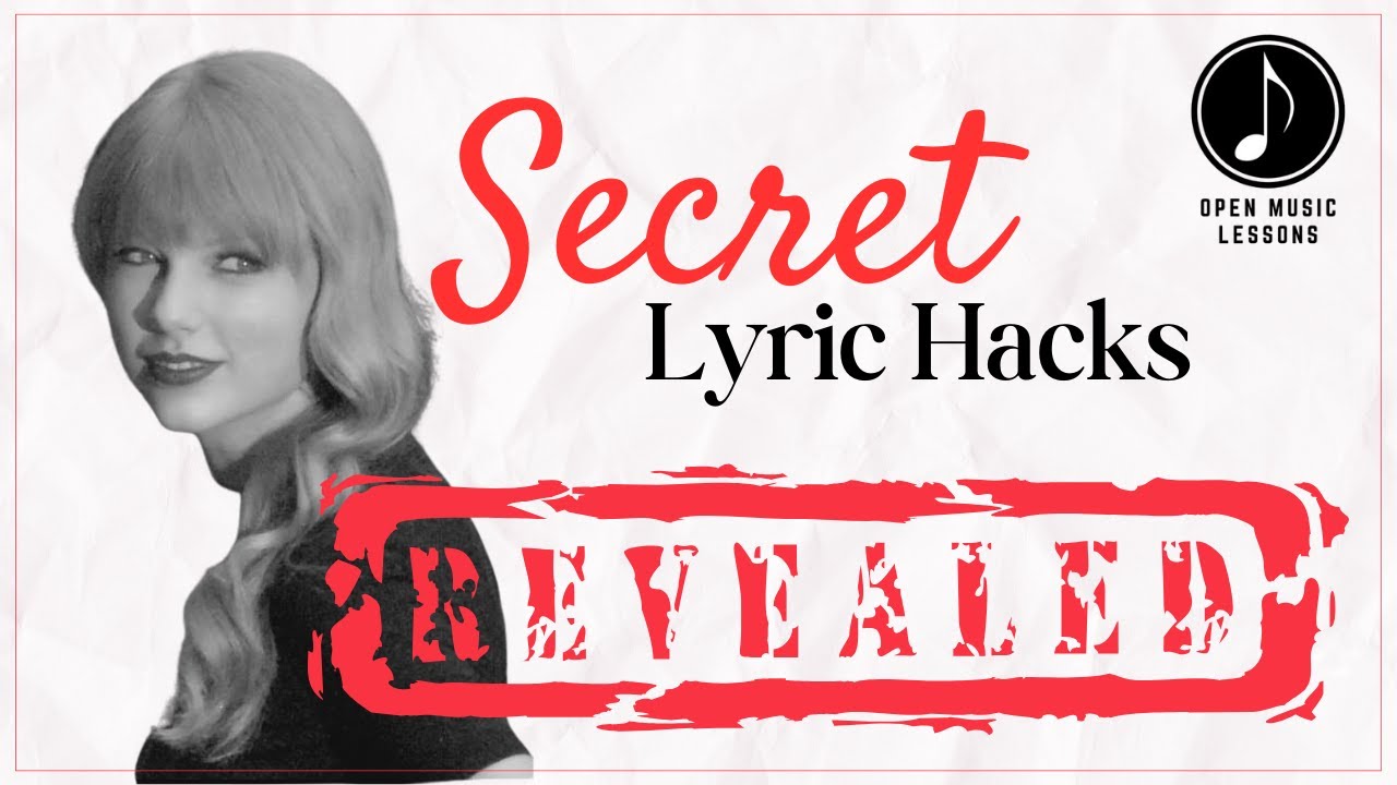 How To Write LYRICS like Taylor Swift | Step-By-Step Breakdown