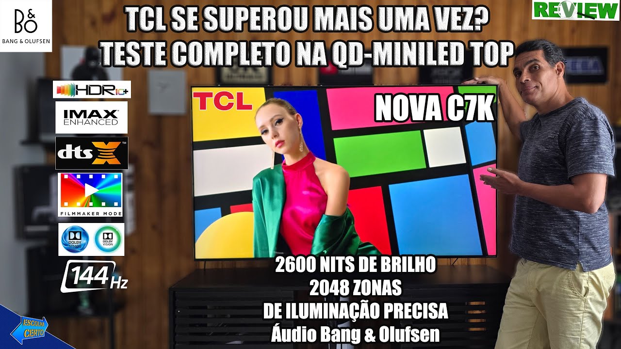 Nova TCL C7K QD-MiniLED - Tela IMPRESSIONANTE, mas a que custo?