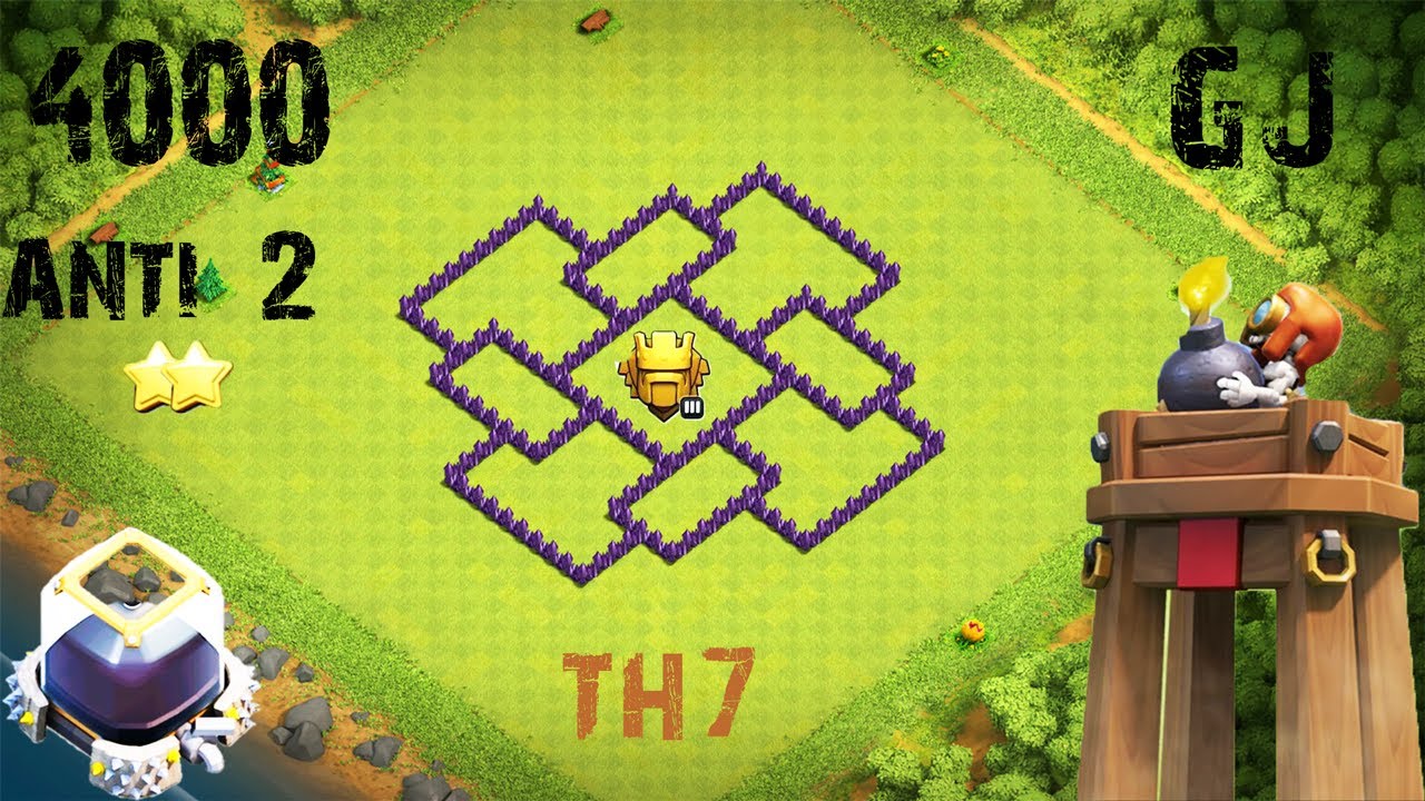 Clash of Clans- Village TH7 ANTI 2 Stars