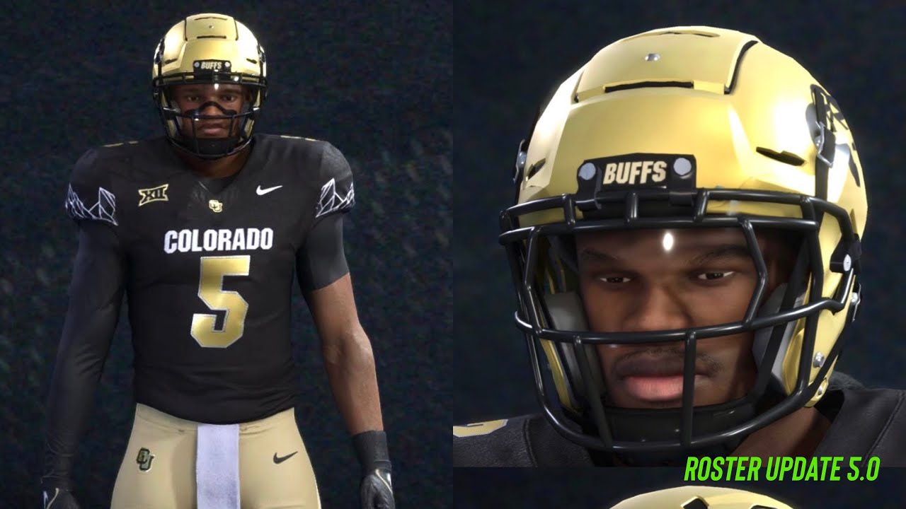 Colorado Buffaloes Player Ratings & Added NIL Player Likeness v5.0 - College Football 25