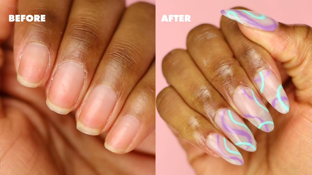 Press-On Nails with Builder Gel by #SallyCrew AseaMae