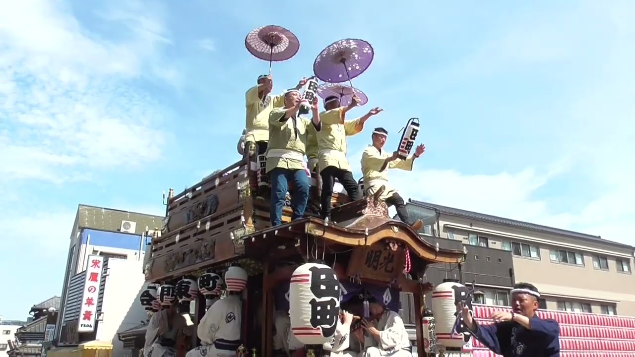 成田祇園祭 令和6年7月7日 田町 総門前にて