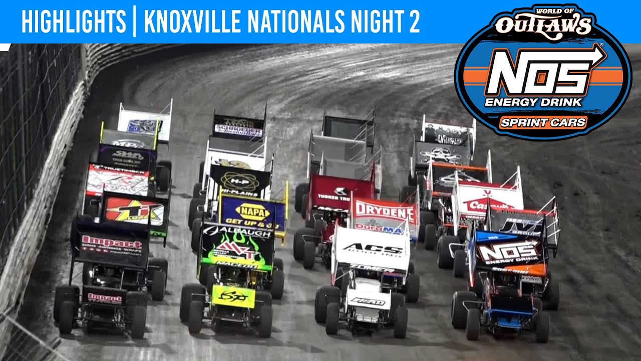 World of Outlaws NOS Energy Drink Sprint Cars | Knoxville Raceway | August 10, 2023 | HIGHLIGHTS