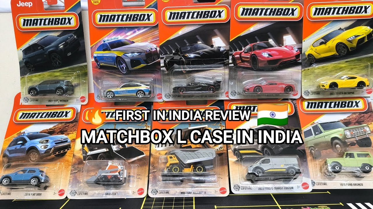 🔥THE BEST EVER LINEUP?😍MATCHBOX L CASE IN INDIA💯FIRST IN INDIA REVIEW🇮🇳#matchbox #corvette #bmw #car