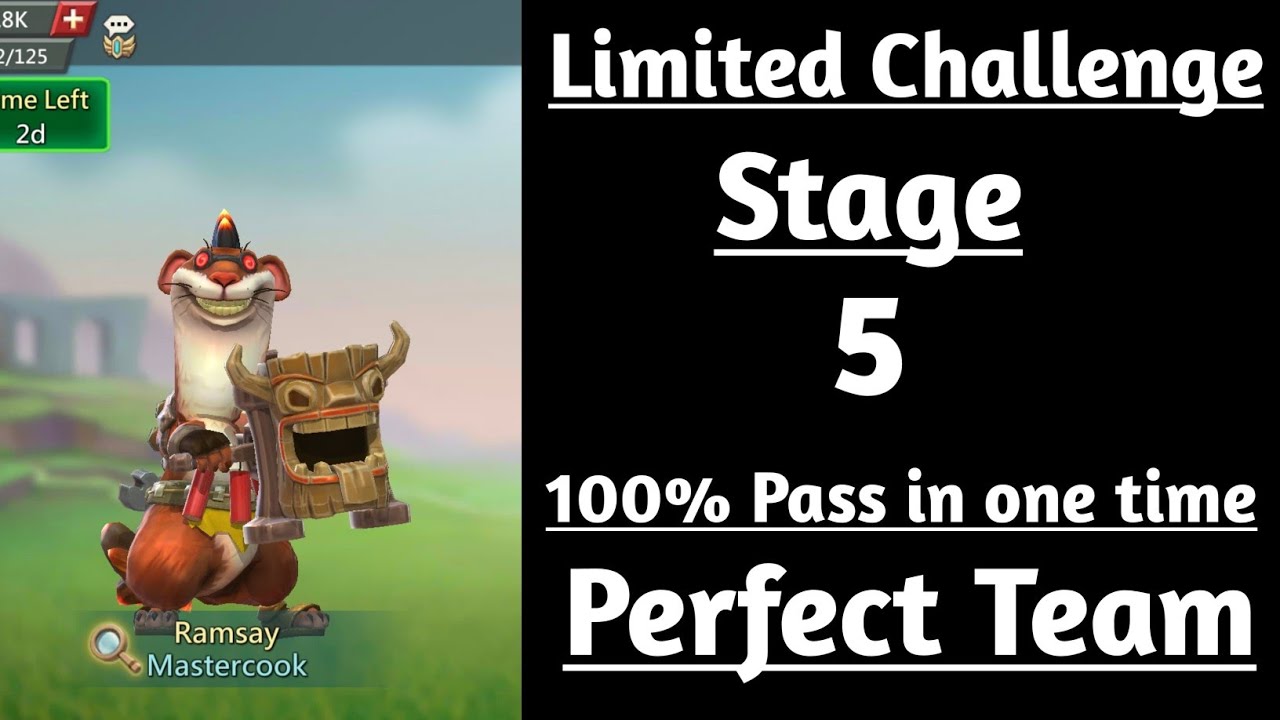Lords Mobile limited challenge crazy chef stage 5|Mastercook limited challenge stage 5
