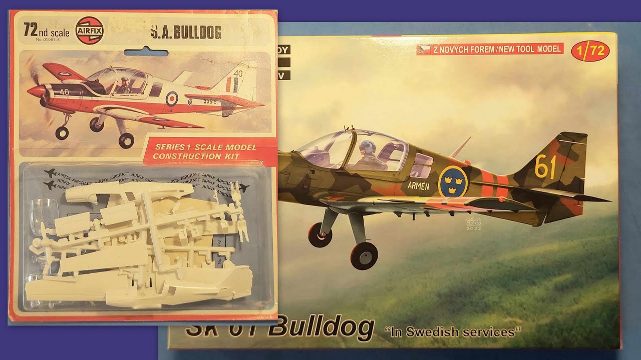 KP vs AIRFIX 1/72 S.A. Bulldog - A Kit Comparison Video