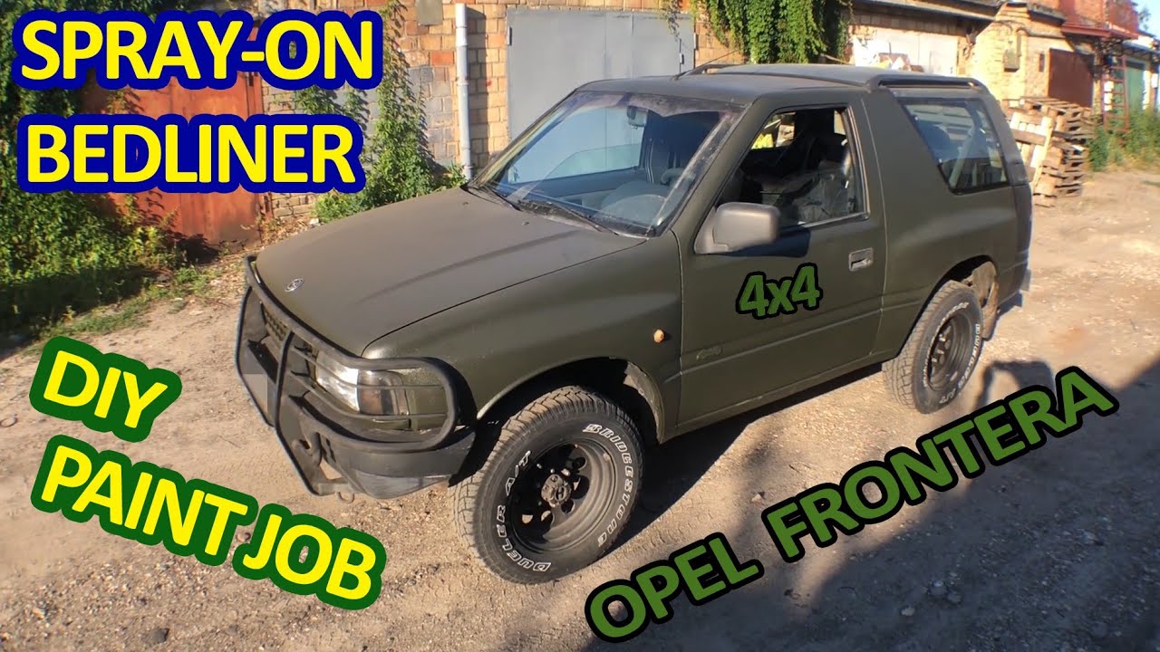 DIY Bedliner Paint Job – Opel Frontera 4x4 Transformation (Step-by-Step) #ЗСУ #bedliner #paintjob