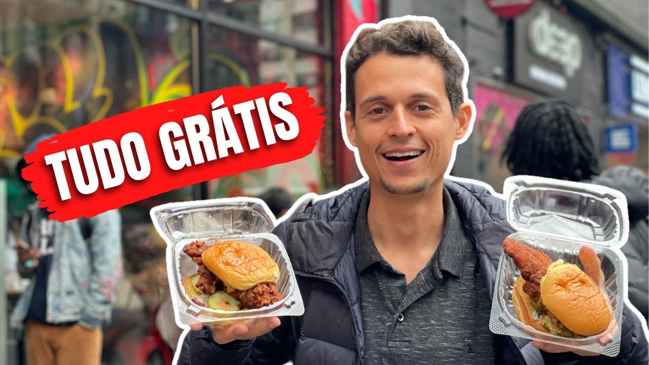 COMIDA DE GRAÇA em Nova York | Como conseguimos comer em lanchonetes sem pagar nada!