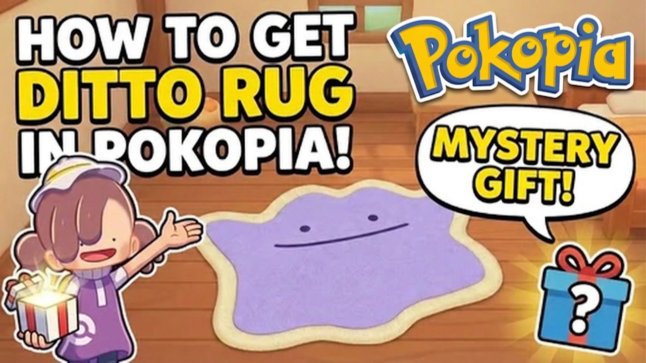 Как получить загадочный подарок «Ковер Дитто» в Pokemon Pokopia