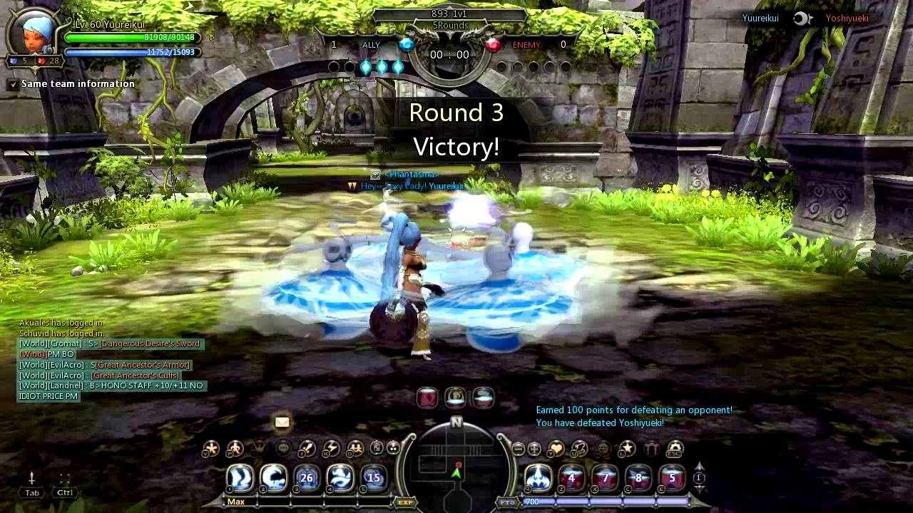 Dragon Nest :: Spirit Dancer 60 PvP #1, Spirit Dancer vs Spirit Dancer