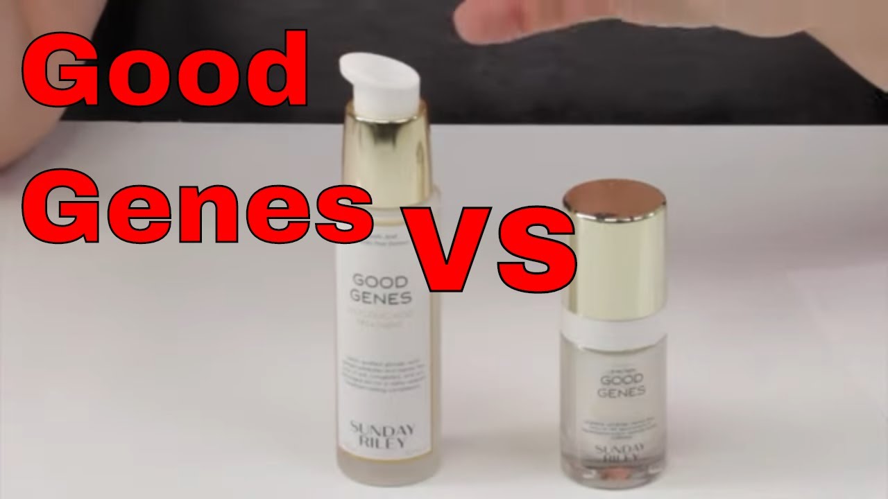 Sunday Riley Good Genes Glycolic Acid Treatment VS All in One Lactic Acid Treatment