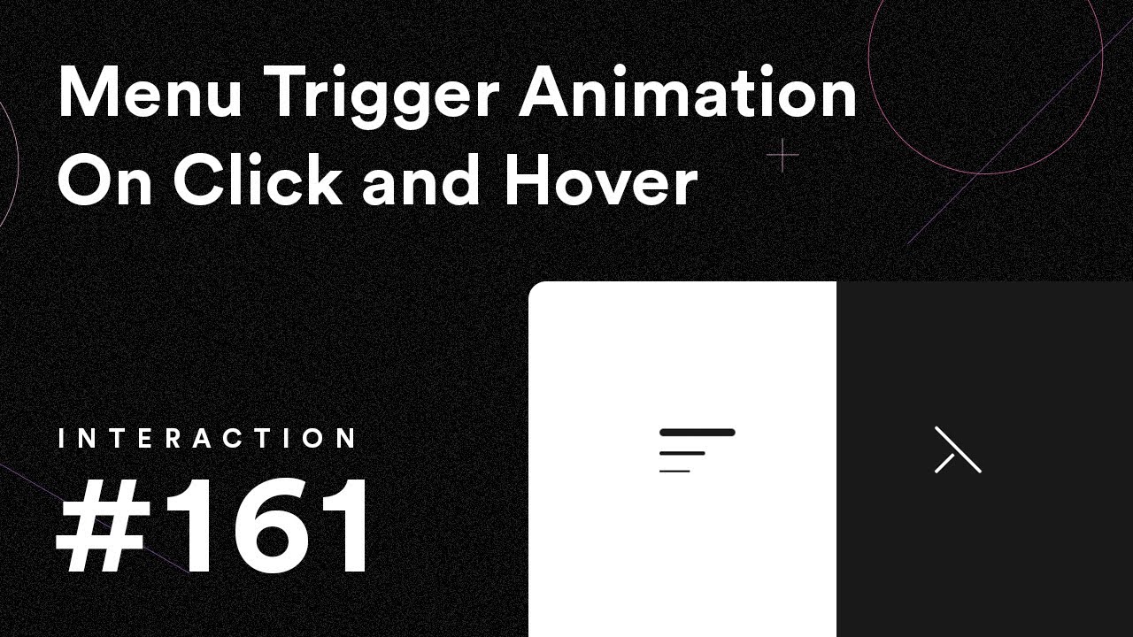 How to Create a Menu Trigger Animation On Click and Hover in Webflow | Interaction 161
