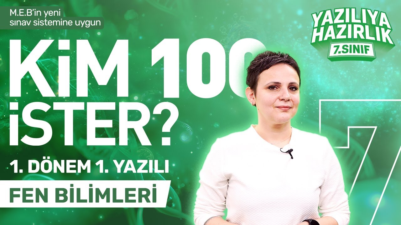 KİM 100 İSTER? | 7. Sınıf Fen Bilimleri 1. Dönem 1. Yazılıya Hazırlık - 2025-2026 Sınav Full Tekrar