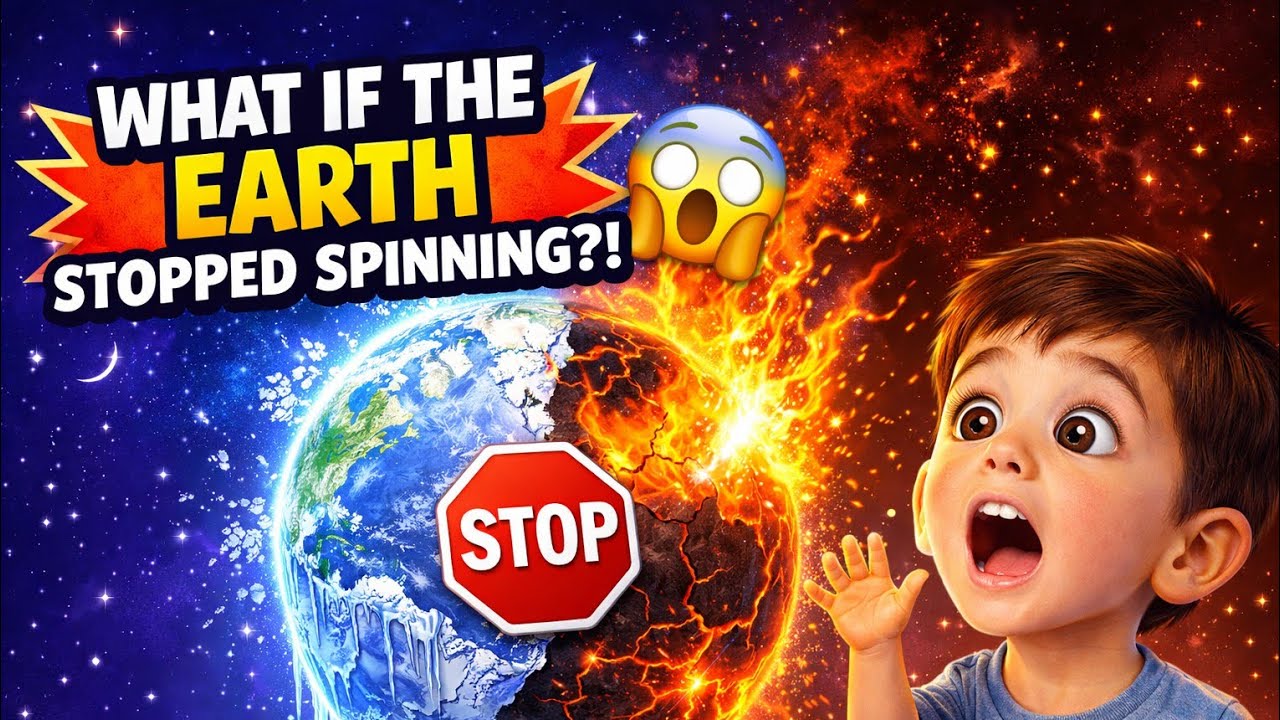 Что, если Земля перестанет вращаться? 🌍😱 / Забавная научная история для детей / Умное приключение...