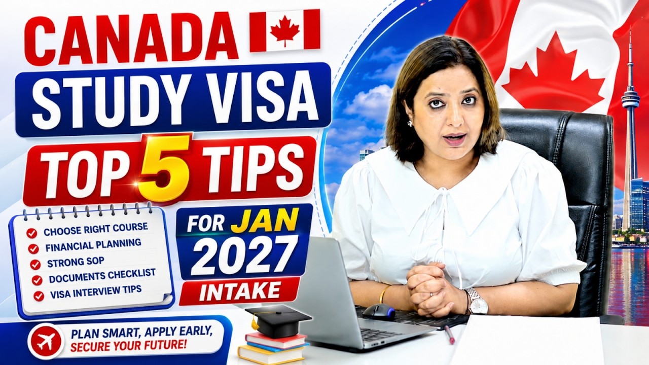 CANADA 🇨🇦 STUDY VISA TOP 5 TIPS FOR JAN 2027 INTAKE | STUDY VISA UPDATES 2026 |  USA CANADA UK |