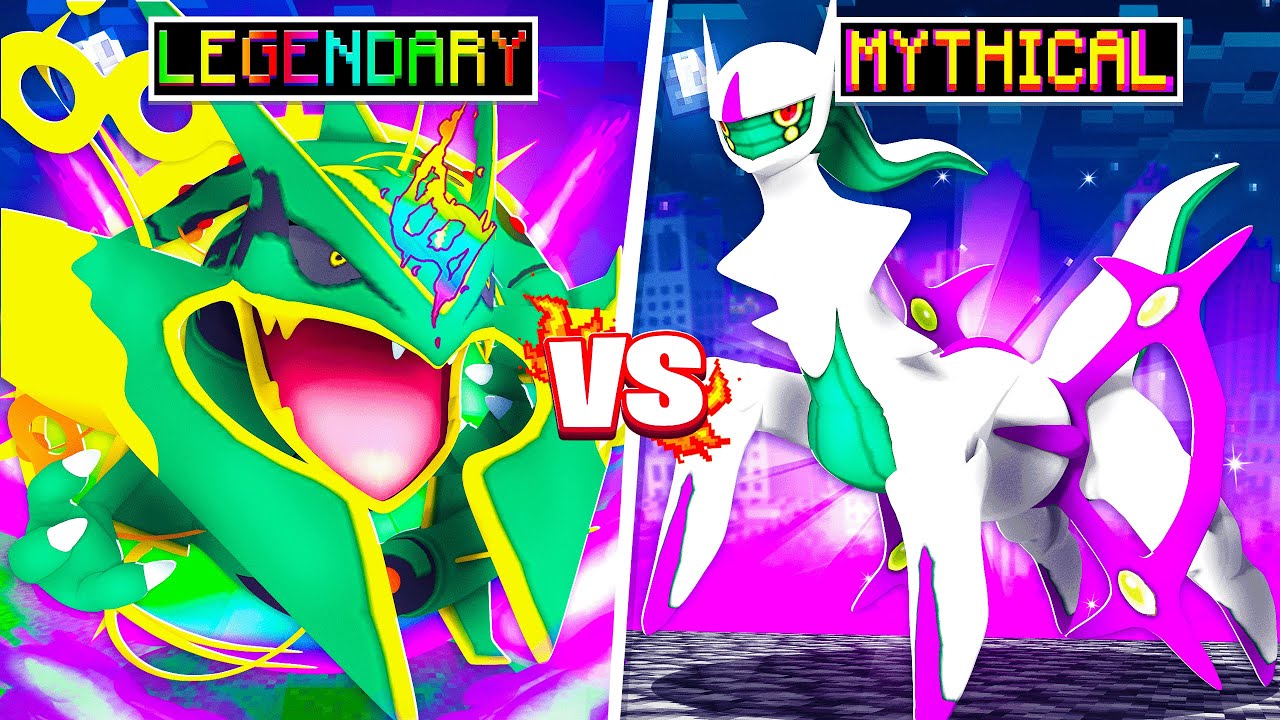 LEGENDARY POKEMON Vs MYTHICAL POKEMON in Minecraft PIXELMON!