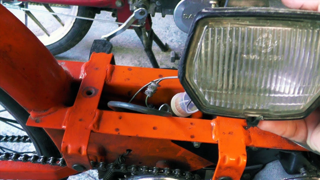 Solo 712 Mofa Restauration | Teil 12 | Verkabelung und die Mofa-Lampe 1/2