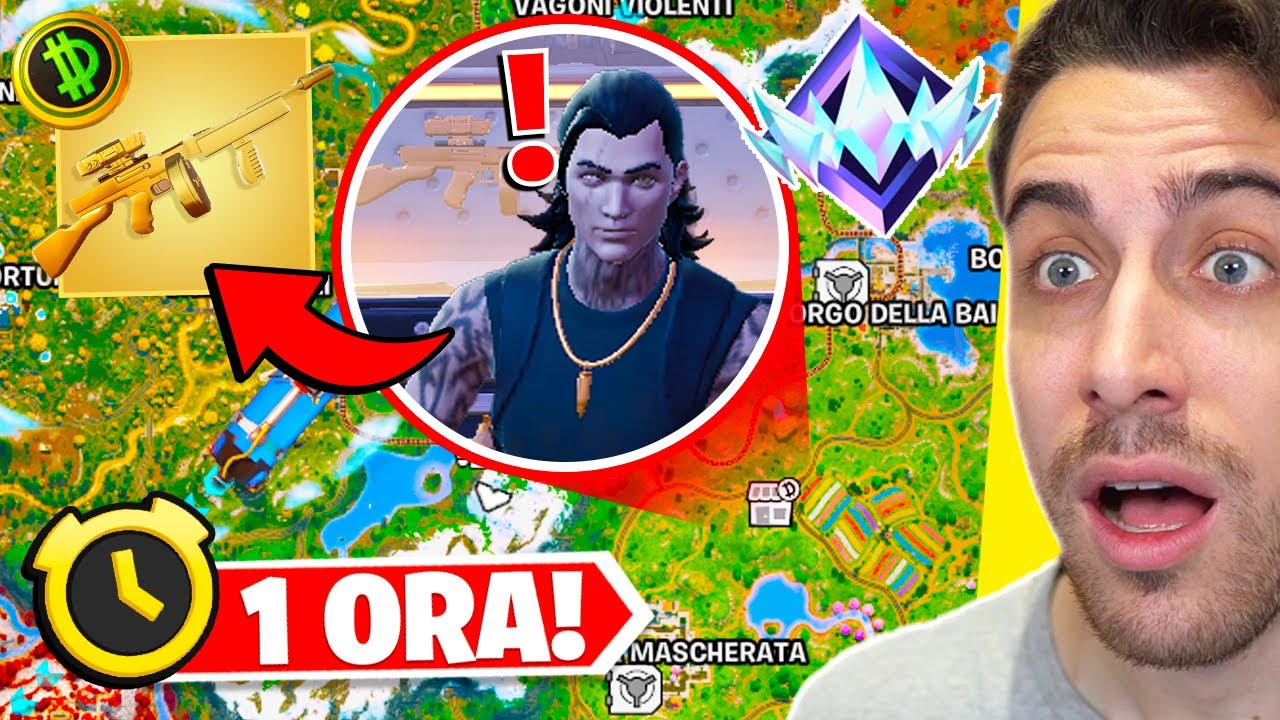 Atterro per 1 ORA da BOSS MIDA in RANKED! *Prendo la sua Arma MITICA* Stagione 2 Capitolo 6 Fortnite