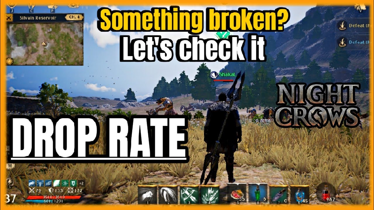 [ NIGHT CROWS ] Drop Rate To low | Has something gone wrong? analyze and check Start
