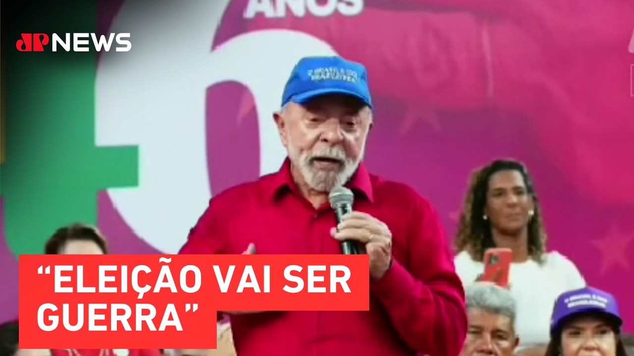 Lula diz que eleição será “uma guerra” e cobra reação do PT