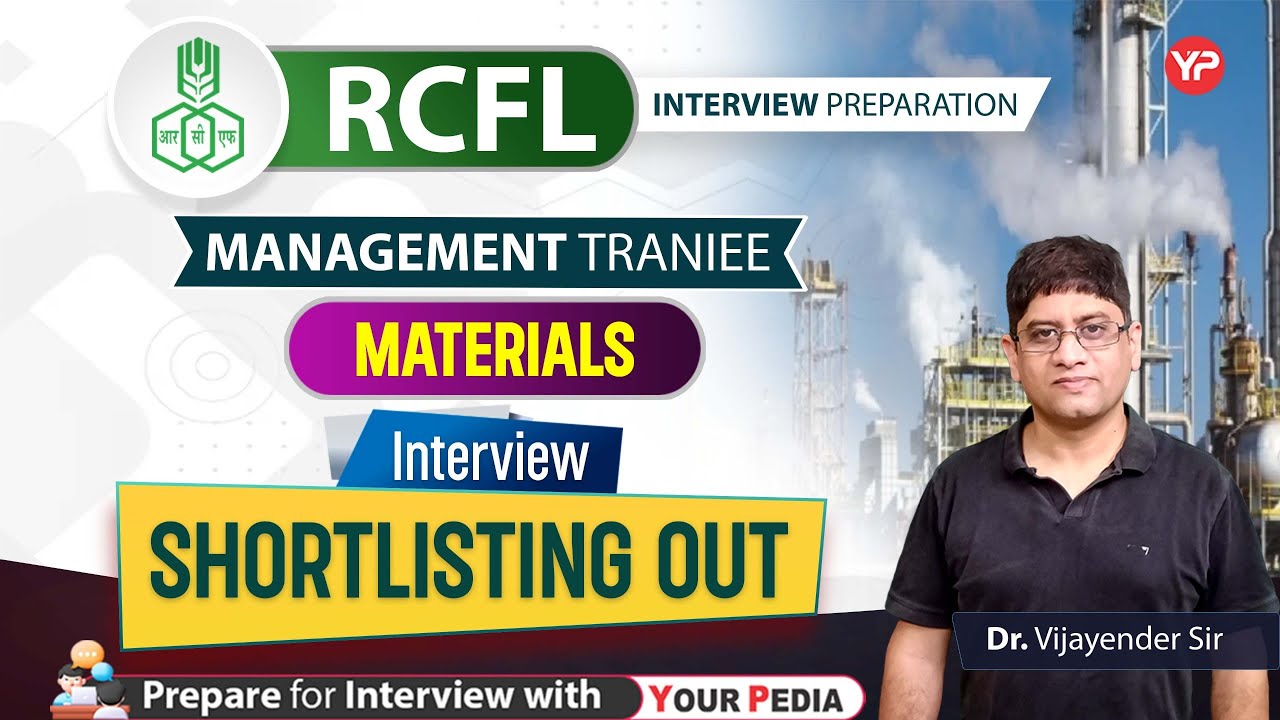 Interview Shortlisting Out for RCFL Management Trainee(Materials) | Prepare with Yourpedia |