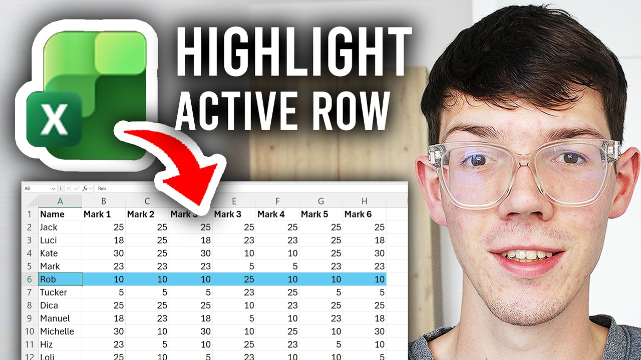 How To Highlight The Active Row In Excel - Step By Step