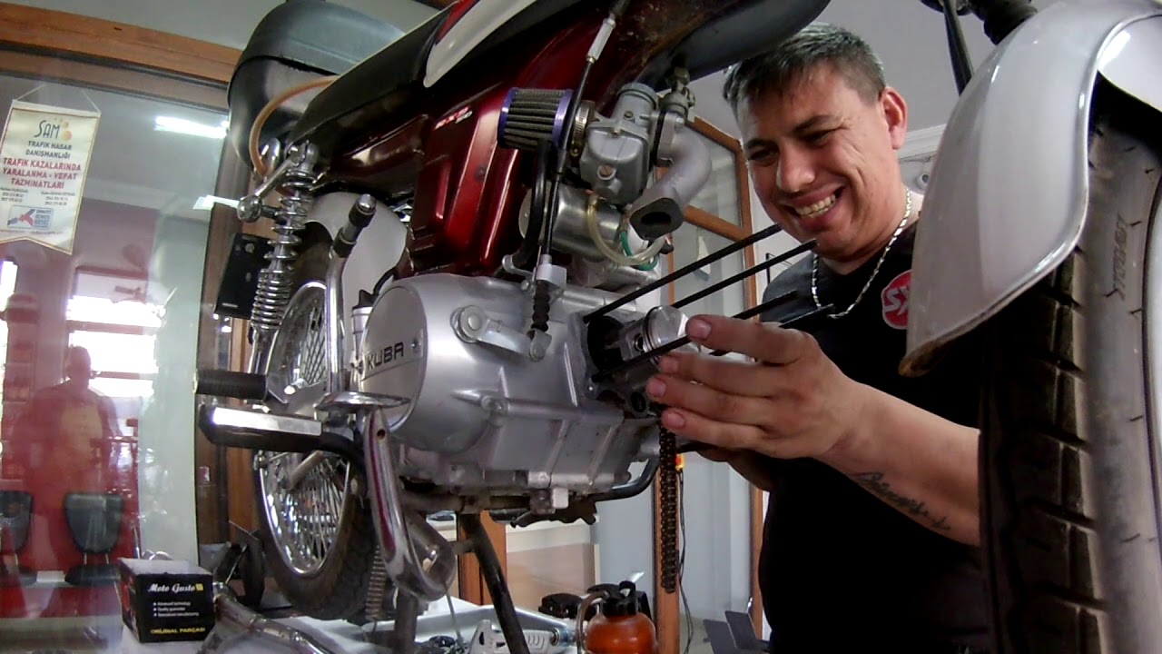 KUBA RX9 100 CC SİLİNDİR PİSTON DEĞİŞİMİ,BU İŞLEMDEN SONRA KRANKTA DEĞİŞTİ