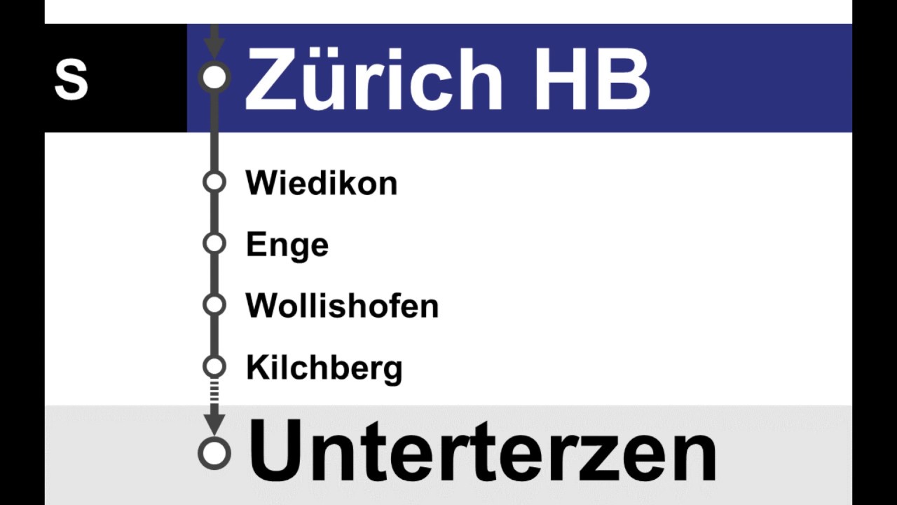 SBB / ZVV Ansagen - S-Bahn Winterthur-Zürich HB-Pfäffikon SZ-Ziegelbrücke-Unterterzen