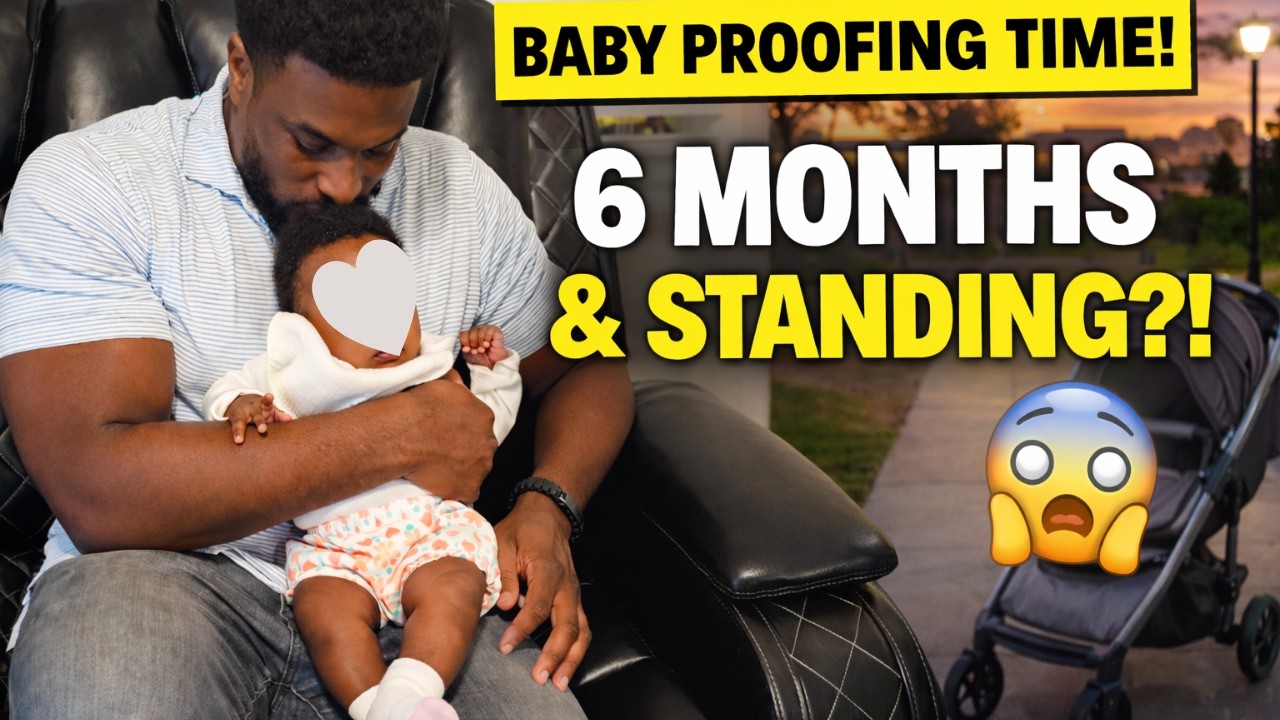 Real Mom Life Vlog: Evening Walk, Baby Proofing & Daddy Brings Lunch and Dinner ❤️