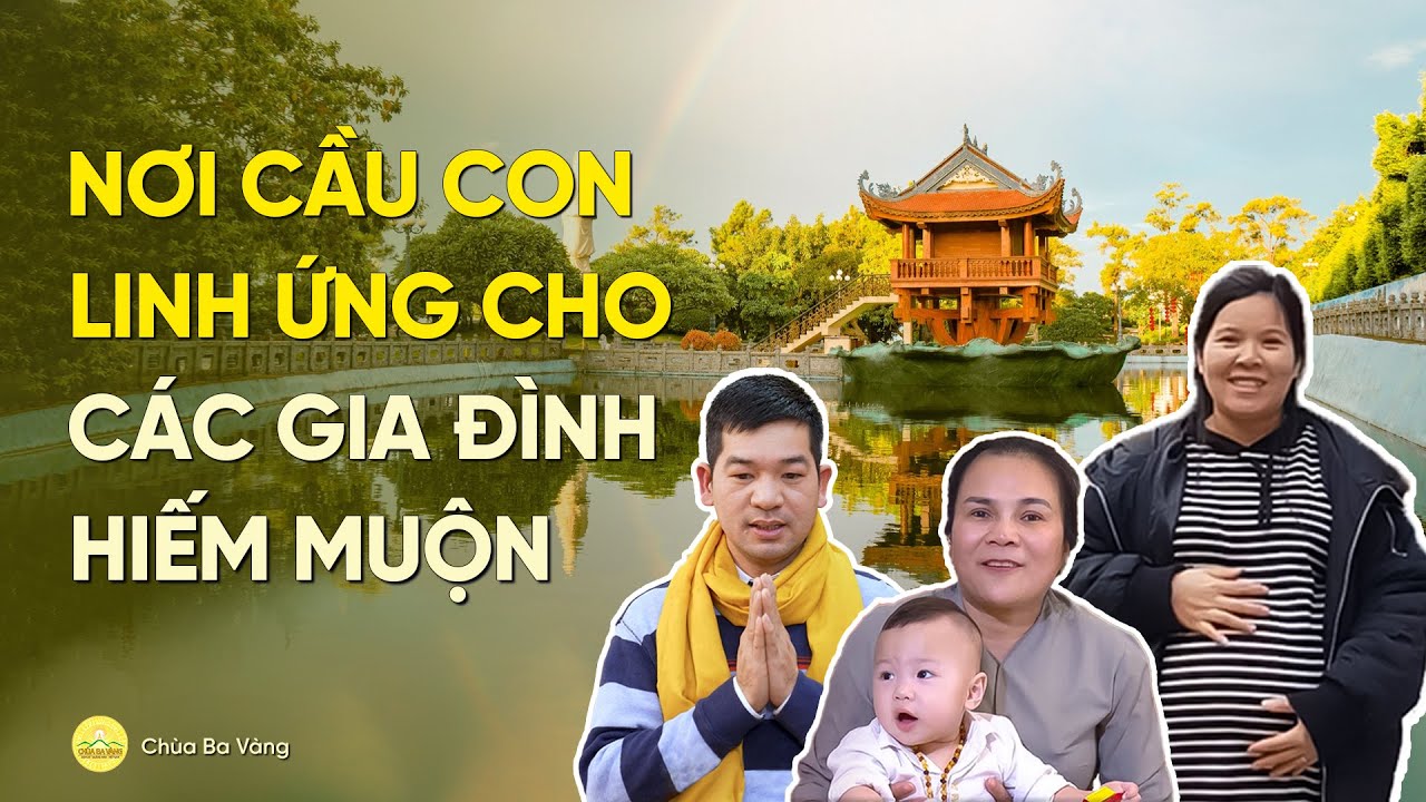 Nơi cầu con linh ứng của rất nhiều gia đình hiếm muộn - Chùa một cột tại chùa Ba Vàng