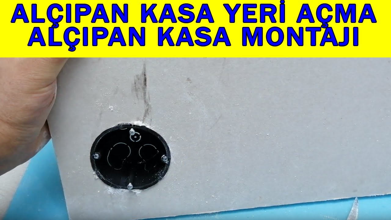 Sıva Altı Alçıpan Kasa Yeri Nasıl Açılır (alçıpan kasa montajı, kendin yap)