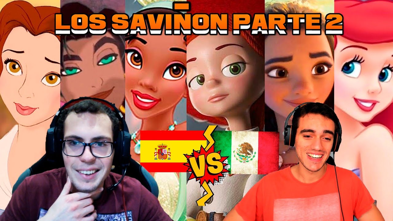 Español y Latino reaccionan a Los Saviñón feat. Las Princesas Parte 2