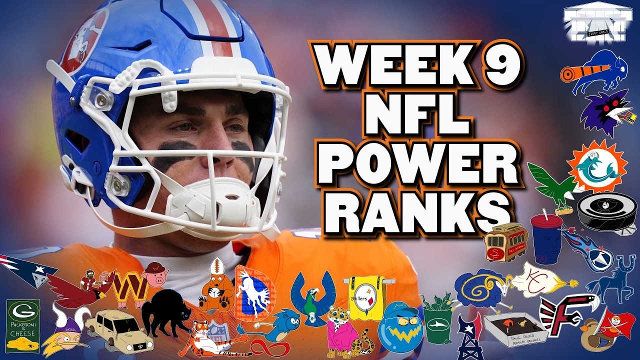 Brutally Honest NFL Power Rankings: Week 9