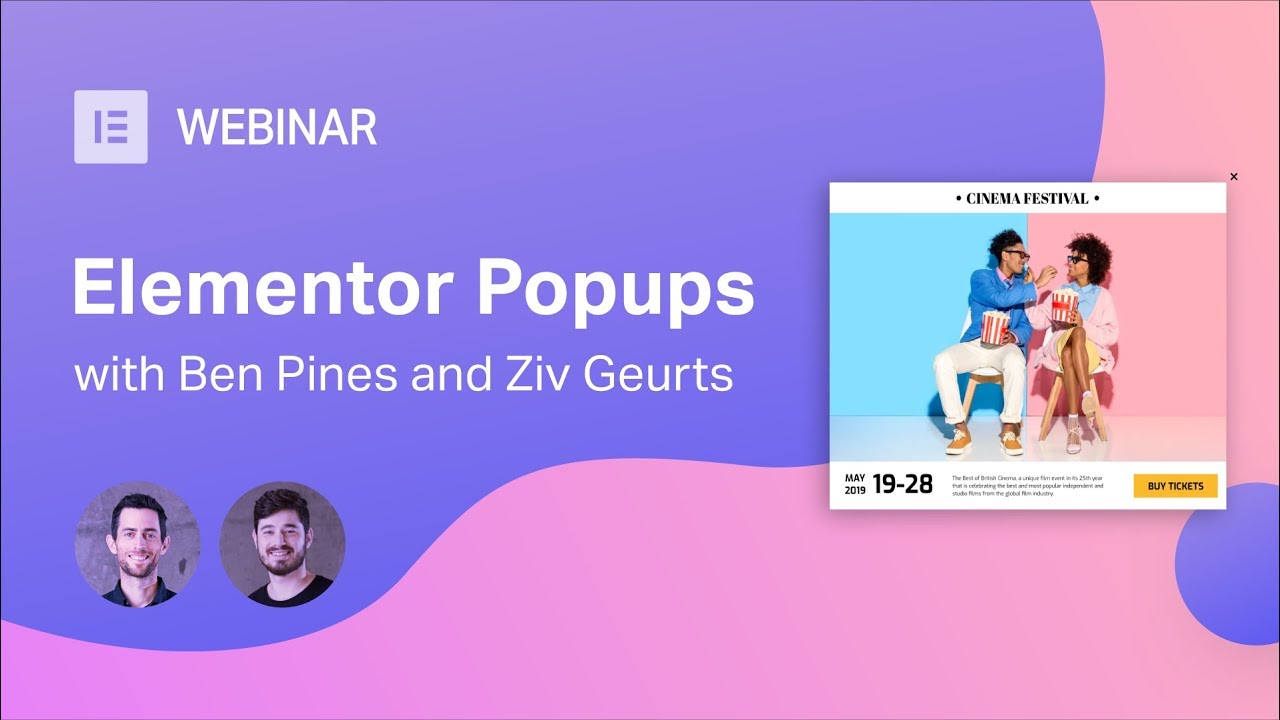 Elementor Webinar: Popup WordPress Plugin