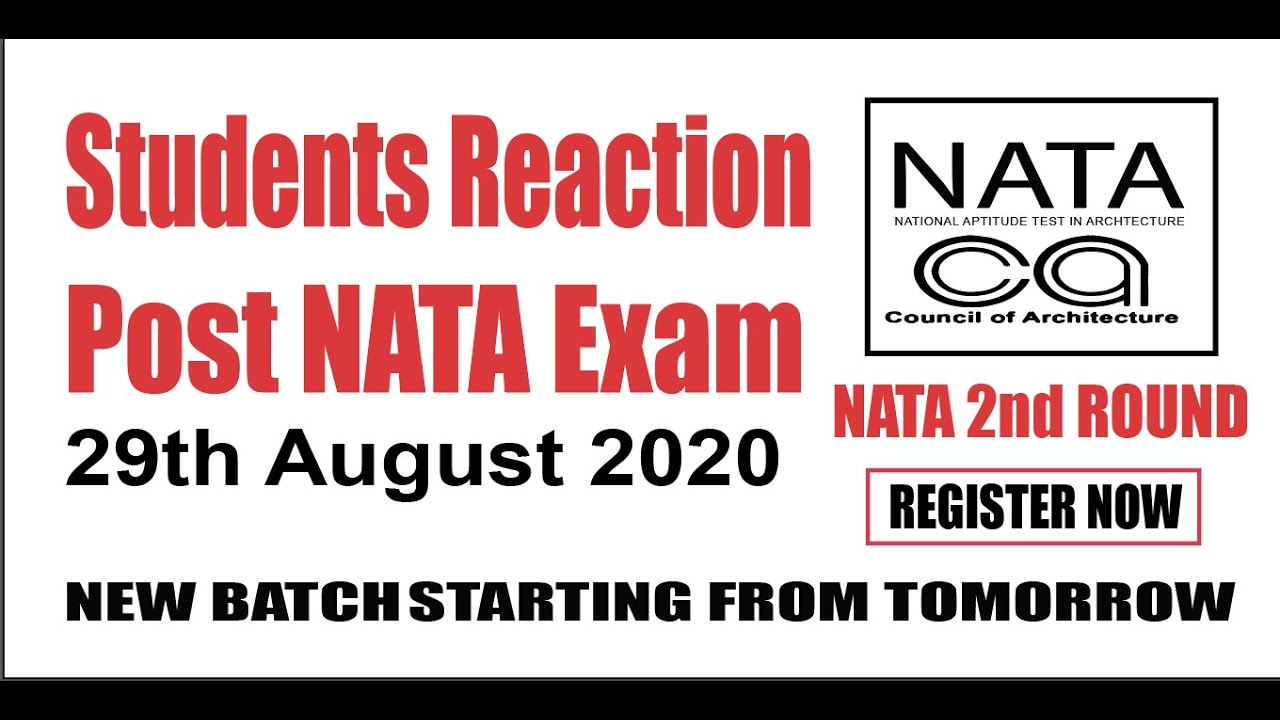 NATA EXAM 29th August Question Paper & Discussion | NATA 2nd Round Strategy