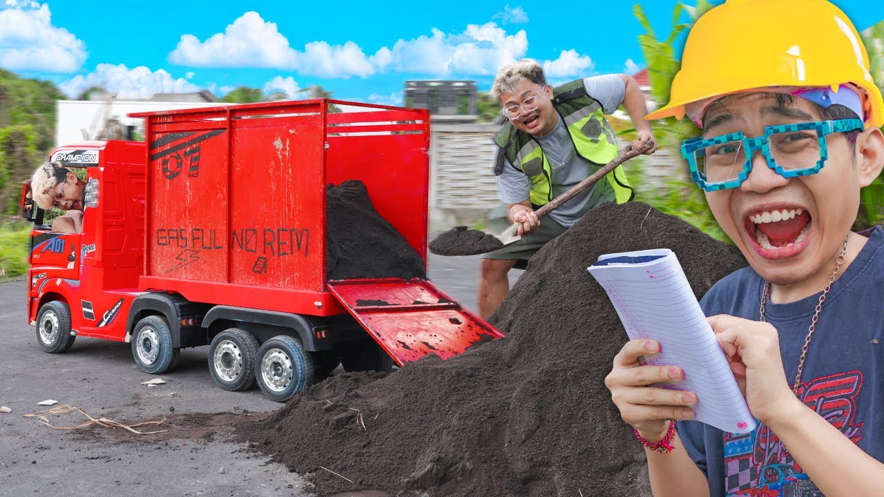 MUATAN PASIR PAKAI TRUCK!!! BERAT BANGET, KUAT GAK YA....? RODANYA COPOT!!!