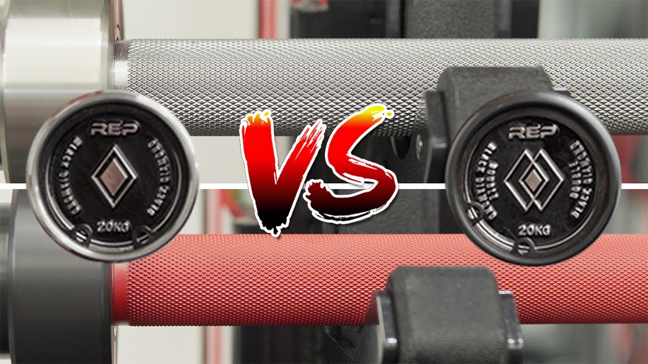 REP Fitness Stainless Steel Black Diamond Power Bar vs Cerakote Double Black Diamond Power Bar