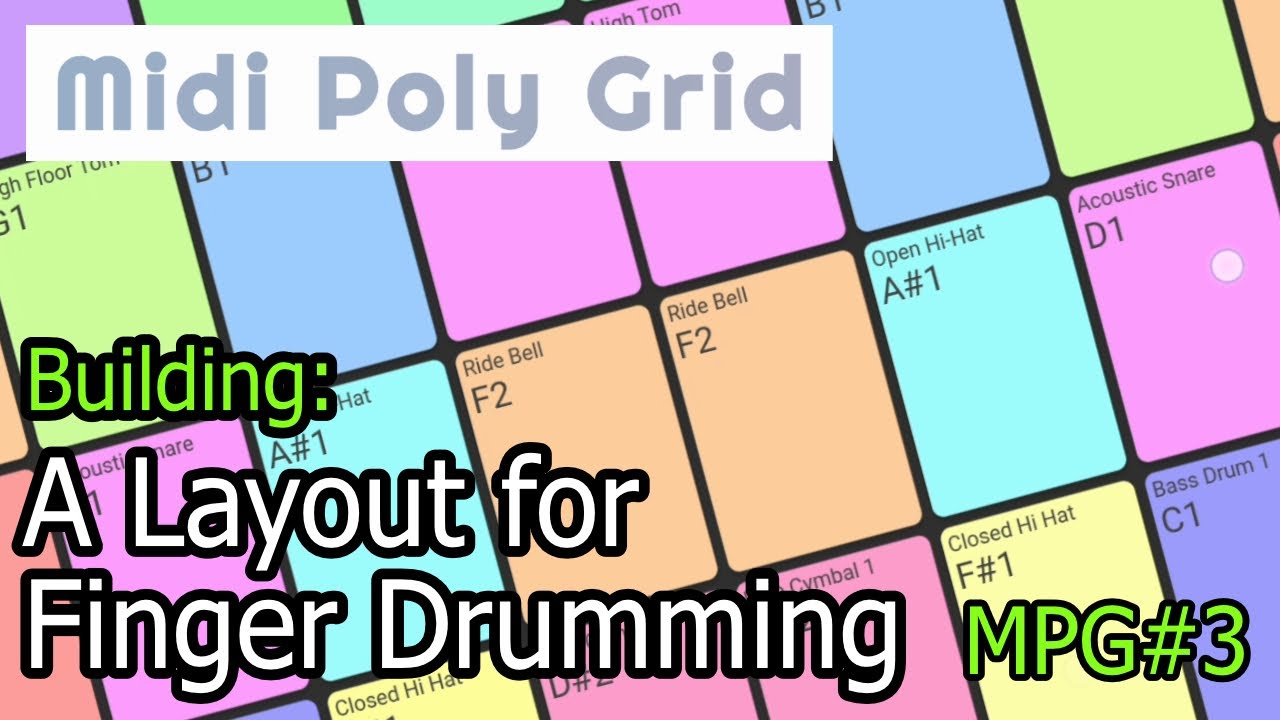 Setting up the Midi Poly Grid App for Finger Drumming | MPG3